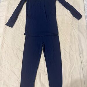 Little Sleepies Navy Blue Long Sleeve Kids Pajama Set